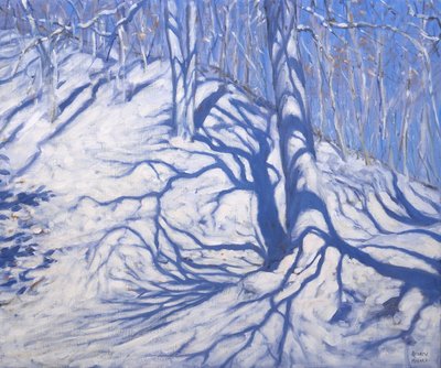 Winter Woodland, near Courcheval, 2008 by Andrew Macara
